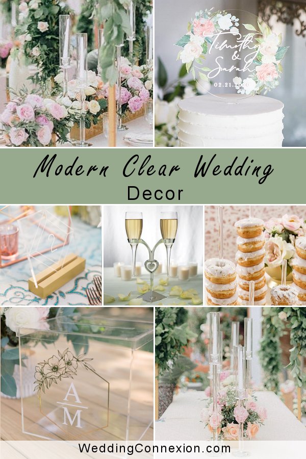 Modern Clear Wedding Decor
